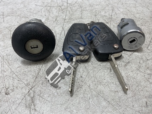 FORD TRANSIT 350 L3 H2 13-19 Ignition Barrel & 2 Keys & Door Lock